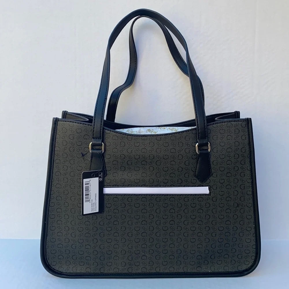 New GUESS Rosette Black Tote